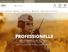 Tablet Screenshot of militarybedarf-dagdas.de